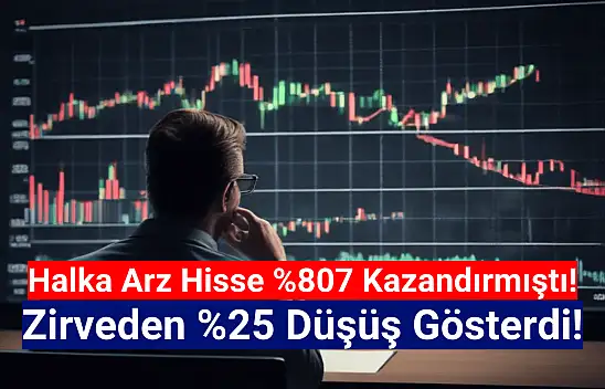 Yüzde 807 kazandıran halka arz hisse yüzde 25 düştü!