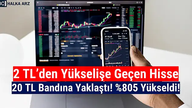 2 TL'den yükselişe geçen hisse, 20 TL bandına yaklaştı!