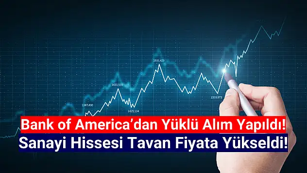 Bank of America'nın topladığı sanayi hissesi tavan oldu!