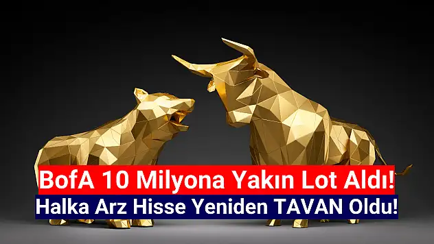 BofA, 2 gündür düşen halka arz hisseyi topladı! Yeniden tavan!