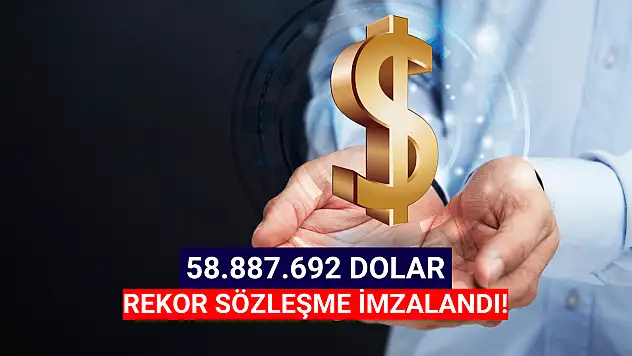Dev şirket 58,8 milyon dolar satış açıkladı!