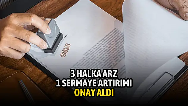 SPK, 3 halka arz 1 sermaye artırımına onay verdi!