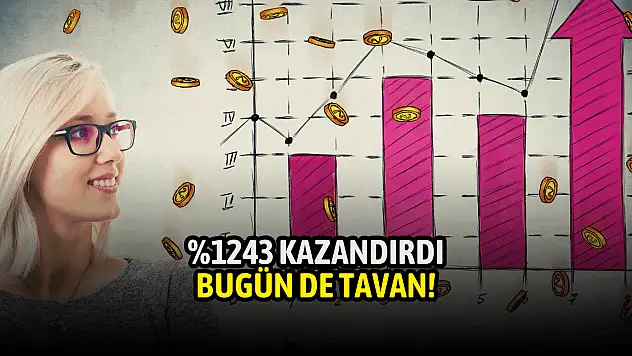 Yüzde 1243 yükselen hisse bugün de TAVAN!