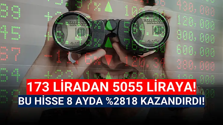 3 gündür tavan olan hisse, 5055 TL'yi gördü!