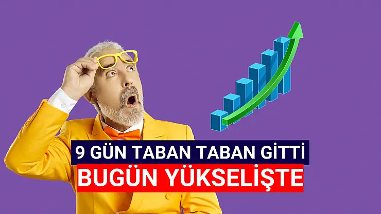 9 gün taban giden hisse yükselişe geçti!