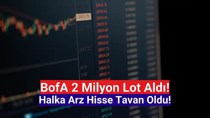 BofA 2 milyon lot aldı! Halka arz hisse tavan oldu!