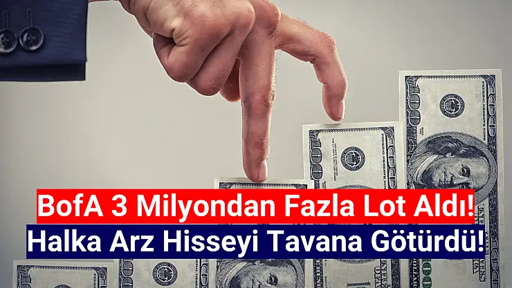 BofA 3 milyondan fazla aldı, halka arz hisse tavan oldu!