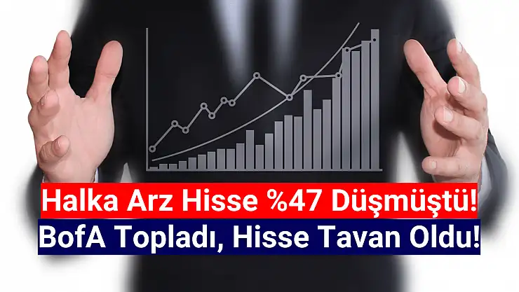 BofA yüzde 47 düşen halka arz hisseyi tavana götürdü!