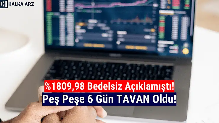Bu hisse peş peşe 6 gündür tavan!