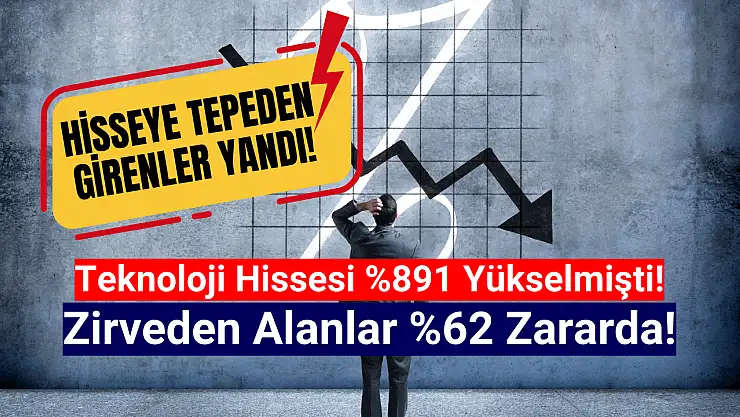 Bu hisseyi tepeden alanlar bin pişman! Yüzde 62 değer kaybetti!