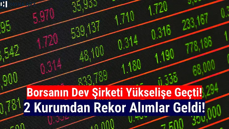 Dev şirketin hisselerinde 2 kurumdan milyonluk alım!
