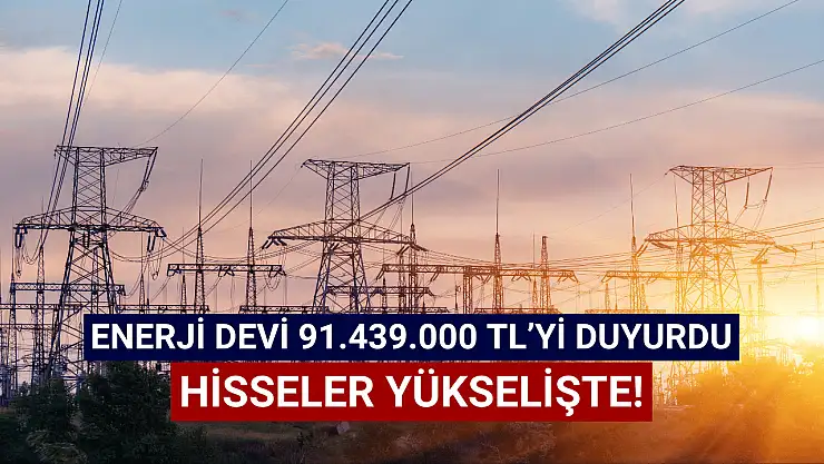 Enerji devi 91.439.000 TL'lik ihaleyi aldı!
