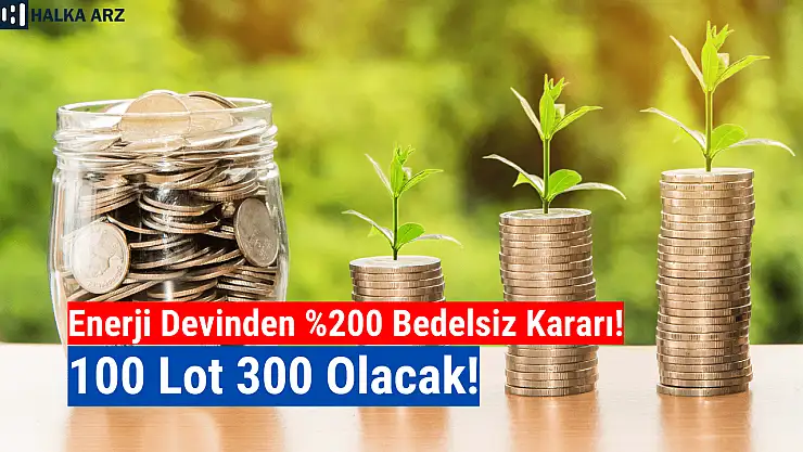 Enerji devi yüzde 200 bedelsiz kararı aldı!
