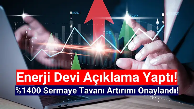Enerji şirketinin yüzde 1400 sermaye tavanı artırımı onaylandı!
