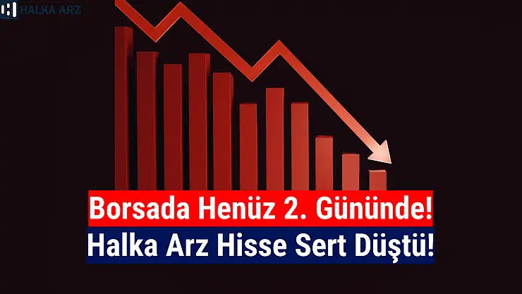 Halka arz hisse borsadaki ikinci gününde sert düştü!