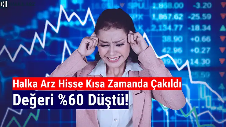 Halka arz hisse kısa zamanda yüzde 60 düştü!