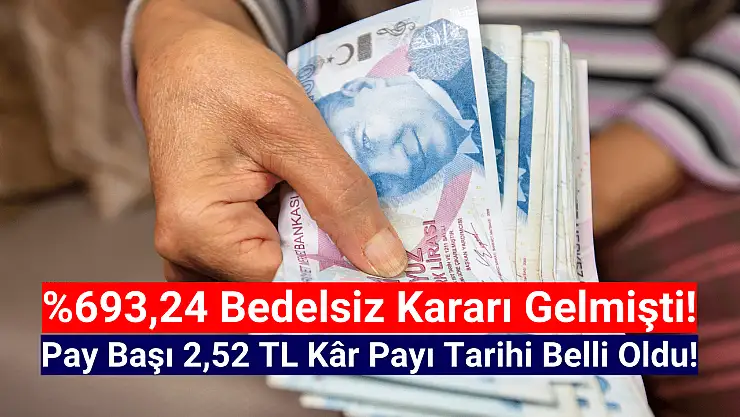 Hissedarlarına para dağıtacak! Tarih belli oldu!