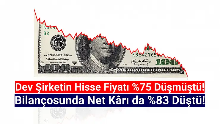 Hissesi yüzde 75, net kârı yüzde 83 düştü!