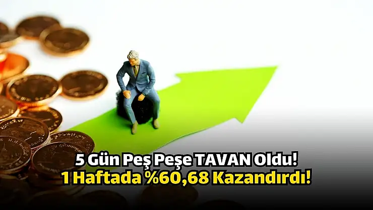 Peş peşe 5 tavan olan hisse, yüzde 60,68 kazandırdı!