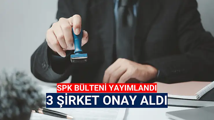 Sermaye Piyasası Kurulu'ndan 3 şirkete onay!