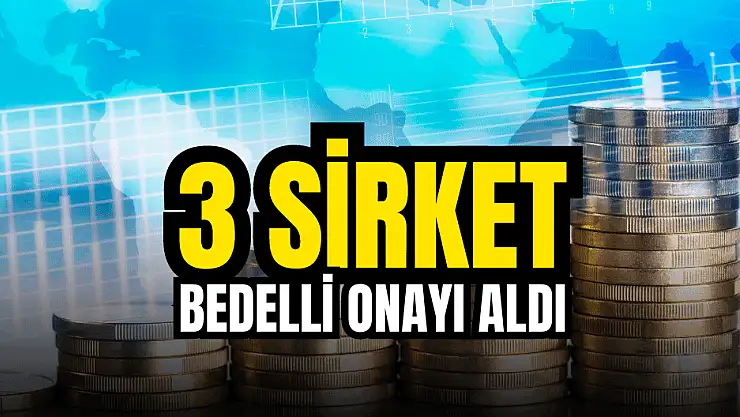 SPK 3 şirketin bedelli sermaye artırımına onay verdi!