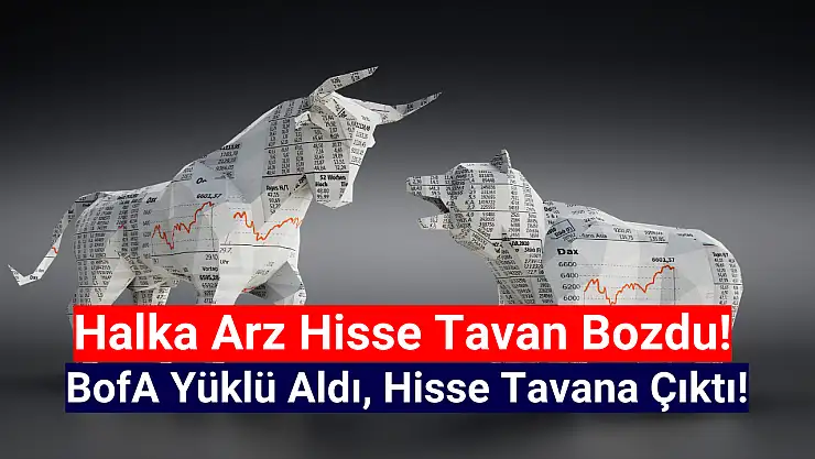 Tavan bozan halka arz hisseyi BofA topladı, yeniden TAVAN!