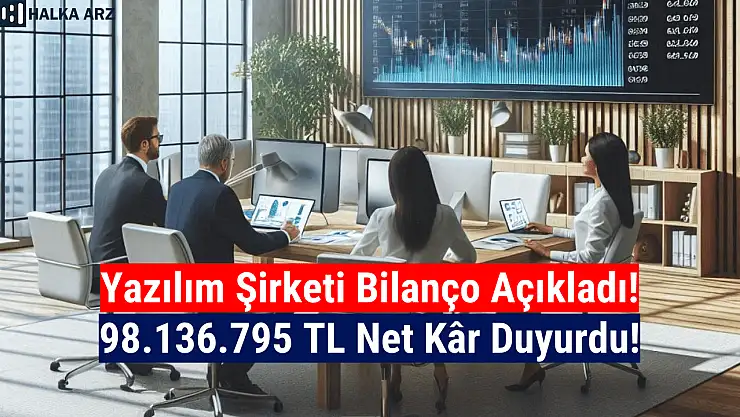 Yazılım şirketi 98.136.795 TL net kâr açıkladı!