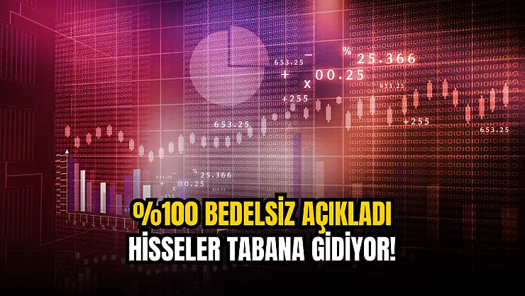 Yüzde 100 bedelsiz açıklayan şirketin hisseleri düşüşte!