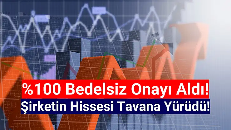 Yüzde 100 bedelsiz onayı alan şirketin hissesi tavana yürüdü!