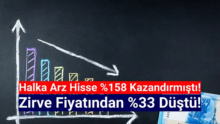Yüzde 158 kazandıran halka arz hisse yüzde 33 düştü!