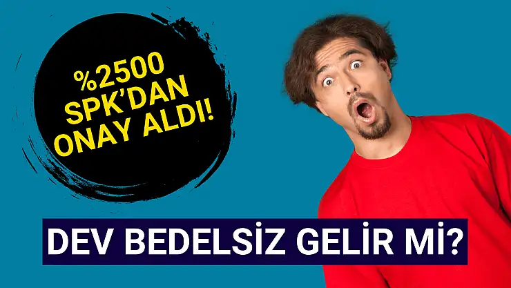 Yüzde 2500 sermaye tavanı onaylandı! Bedelsiz gelir mi?