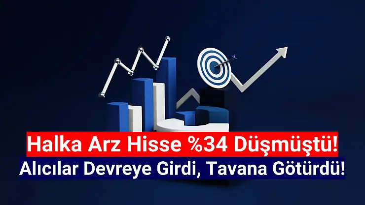 Yüzde 34 düşen halka arz hisseyi tavan fiyata götürdüler!