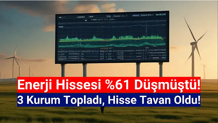 Yüzde 61 düşen enerji hissesinde 3 kurumdan 2,3 milyon lot alım!