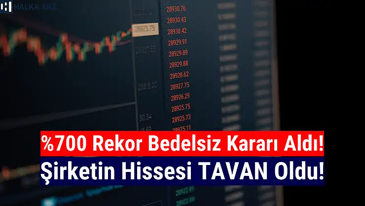 Yüzde 700 bedelsiz kararı geldi, hisse tavan oldu!