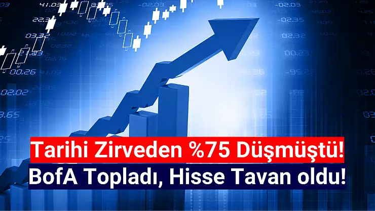 Yüzde 75 düşen hisseyi BofA topladı! Hisse TAVAN oldu!