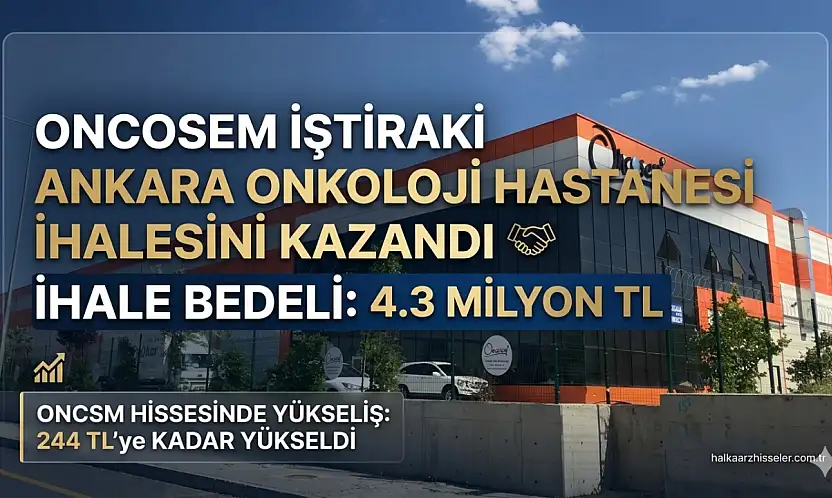 Oncosem'in iştiraki Santek Sağlık, 4,3 Milyon TL'lik ihaleyi kazandı!
